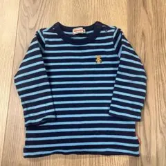 ミキハウス　ストライプ 長袖Tシャツ 80cm