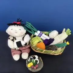 ちりめん細工，２つのセット