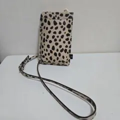 ヒョウ柄 スマホショルダーバッグ