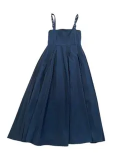 MICALE MICALE ブラック ロングワンピース　ジャンパースカート