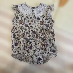 PAIR MANON 花柄ロンパース 70サイズ