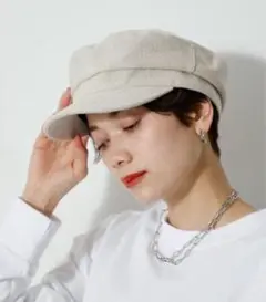 AZUL BY MOUSSY リネンキャスケット 帽子