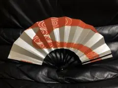 扇子 29cm 銀 朱金流水 舞扇子 舞踊 大衆演劇 着物 和装 小物