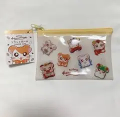 フラットポーチ とっとこハム太郎 リボンちゃん こうしくん 他