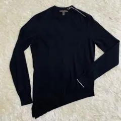 ルイヴィトン ニット カシミヤ ブラック スリット アシンメトリー