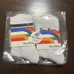 Team Korea オリンピックソックス23.0 2足セット　新品・未使用