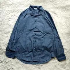 DOONE　フォーマルシャツ　デニムシャツ　インディゴ染め