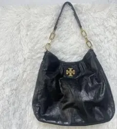 Tory Burch ブラックレザー ショルダーバッグ