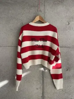 Miumiu ボーダーニット