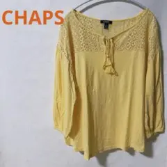 CHAPS イエロー 長袖 トップス L/XL