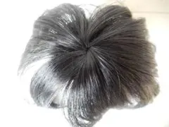 未使用☆ヘアピース☆ウィッグ☆イメチェン☆部分かつら☆頭頂部☆前髪　ブラック