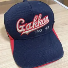 Gakkkan 高校野球　キャップ ネイビー　レッド　シルバー