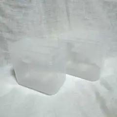 ⭐️蓋付き コットンケース 綿棒入れ 透明 コンパートメント 防汚対策