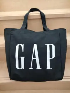GAP キャンパスロゴトートバック black cotton