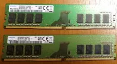 【動作確認済:中古】Samsung DDR4-2666 16GB　(8GBx2)
