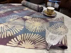 HEMP/モン族伝統なのな手織り大麻麻布 若手作家柄ろうけつ染1m幅35cm