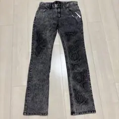 BLACK VARIA パイソン ストレッチデニム