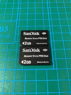 pspメモリースティック 2gb 2枚 黒 sandisk