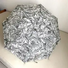 日傘　オフホワイト×グレー