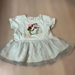 petit main アリエル Tシャツ 110 ディズニー　プティマイン　水色