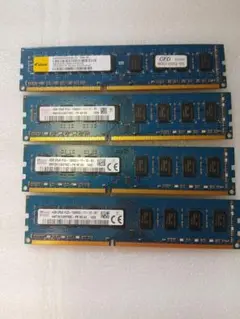 デスクトップ用メモリー DDR3 4GB 4枚セット