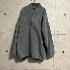 EBTEK グレー ボタン付きハイネックジャケット