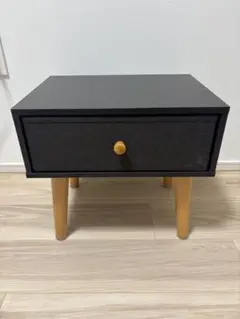 ニトリ ミニテーブル ロック1段 幅40cm ブラック