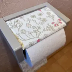 3023【2点100円、3点200円引き】花柄トイレットペーパーカバー