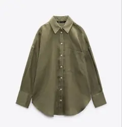 ZARA新品タグ付きリネンシャツ