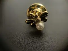 ミキモト ピンブローチ パール K18