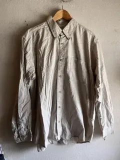00s エディーバウアー　グッドレギュラー　長袖シャツ　ベージュ　L 雰囲気