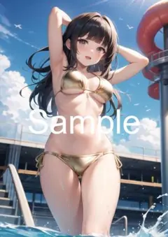 A4サイズアートポスター 1点もの 美女ポスター最高品質 E- J-４