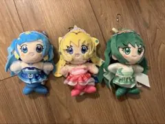 3種　ぴちぴちピッチ ぬいぐるみマスコット るちあ 波音 リナ ナムコ限定