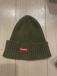 Supreme オリーブ　ビーニー　ニット帽　ニットキャップ