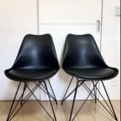 1脚　ブラックエッフェルチェア　シェルチェア