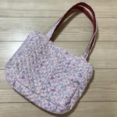 ハンドメイド　キルティングバッグ