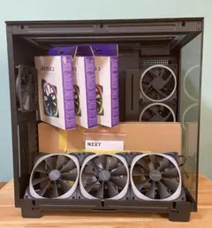 【美品未使用品】NZXT H9 Elite Black + 140mmファン×3 NZXT H9 Elite Tempered Glass ATX Mid-Tower Computer Case