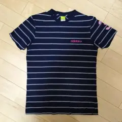 adidas アディダス　ストライプ Tシャツ