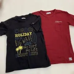 JUNK SOUL 黒と赤のTシャツ2枚セット 160cm 6-11