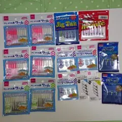 アジング ワーム ダイソー 別メーカー ジグヘッド セット