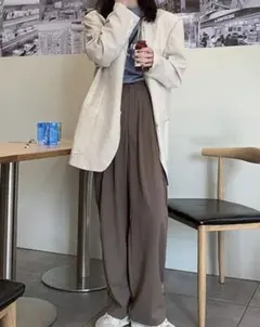 Honeyspot ソリッド ワイドレッグ スーツパンツ