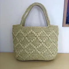 ビニールテープバッグ　ホワイトゴールド 　スズランテープ
