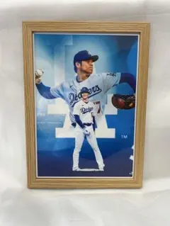 A4サイズ　ドジャース　大谷翔平　ポスター　MLB 額縁セット　インテリア