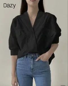 オーバーシャツ　ブラック