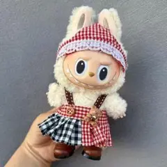 ✨極美品✨LABUBU コスチューム 赤 17センチ ぬい服 着ぐるみ