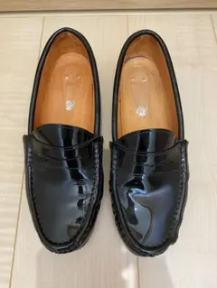 jun hashimoto ジュンハシモト黒のモカシン 革靴 マニュエルモカシン