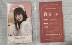 乃木坂46 NOGIめくり 乃木めくり　B賞ステッカー　遠藤さくら　Mobile