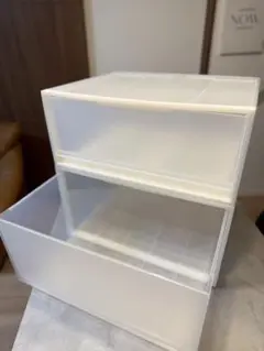 エコメルカリ便のみ【無印良品】ポリプロピレン　収納ケース　ワイド（中2・大3）