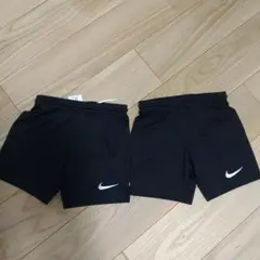 Nike DRI-FIT２枚セット ブラックハーフパンツ XS