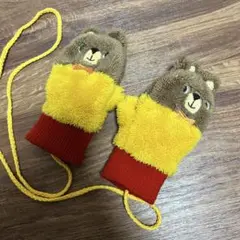 デコレ　アンドゥミトン　くま　紐付き　手袋　ミトン　ベビー　キッズ